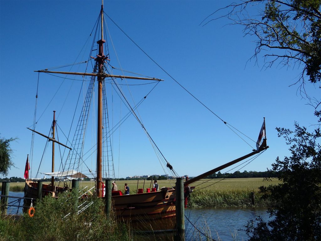 Replica 17th century trading vessel ship